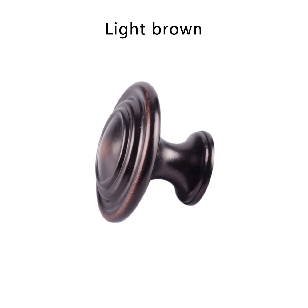 Light Brown ПВХ ручки для мебели аксессуары для шкафа винтажная дверная ручка дома традиционный кухонный шкаф ручки для ящиков платяного шкафа Новинка - Цвет: Light Brown