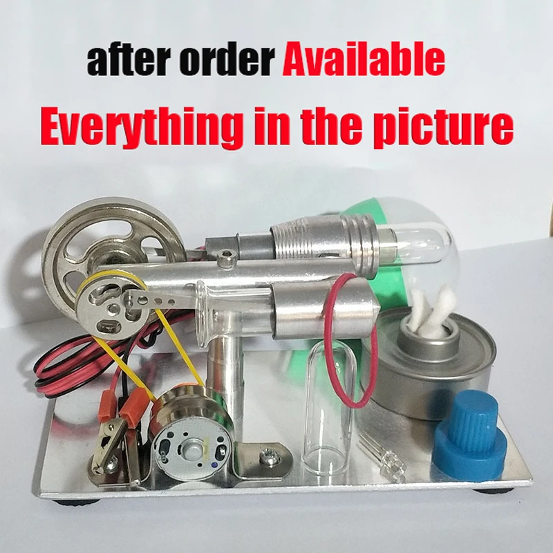 Внешний газовый двигатель генератор микро Diy модель с паровым двигателем детский