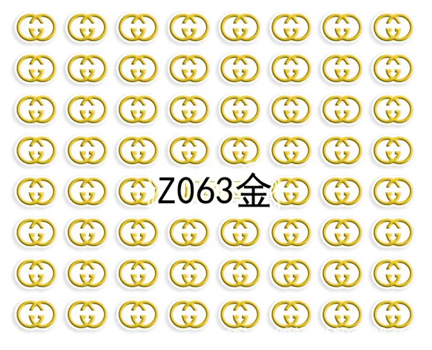 2 шт Золото Серебро 3D слайдер для ногтей наклейки Наклейка Блестящий