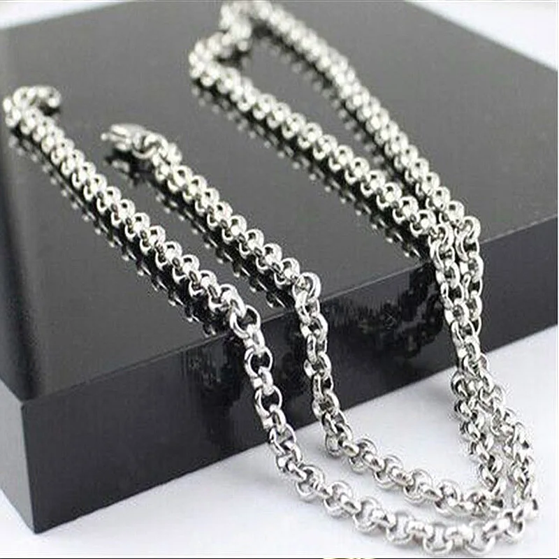 Цепочка Из Нержавеющей Стали Под розовое золото для мужчин и женщин Подарочная