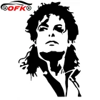 Стайлинг автомобиля Michael Jackson, Виниловая наклейка черногосеребряного цвета, 16 см * 10,7 см