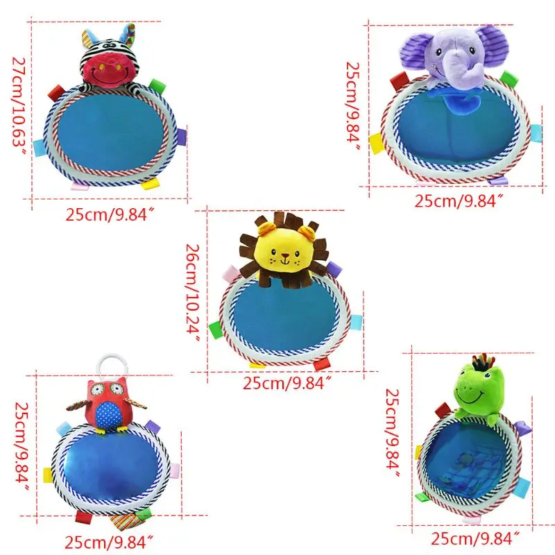 

2021 New Cartoon Baby Car Rear View Mirror Adjustable Kids Safety Seat Rearview Mirrors
