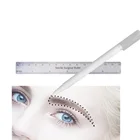 1 шт., маркеры для хирургической кожи, для бровей, для татуажа, с измерительной линейкой, инструмент для позиционирования микроблейдинга