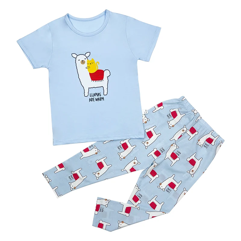 Летняя Пижама Susuray для мальчиков детские пижамы Детская одежда домашняя сна с