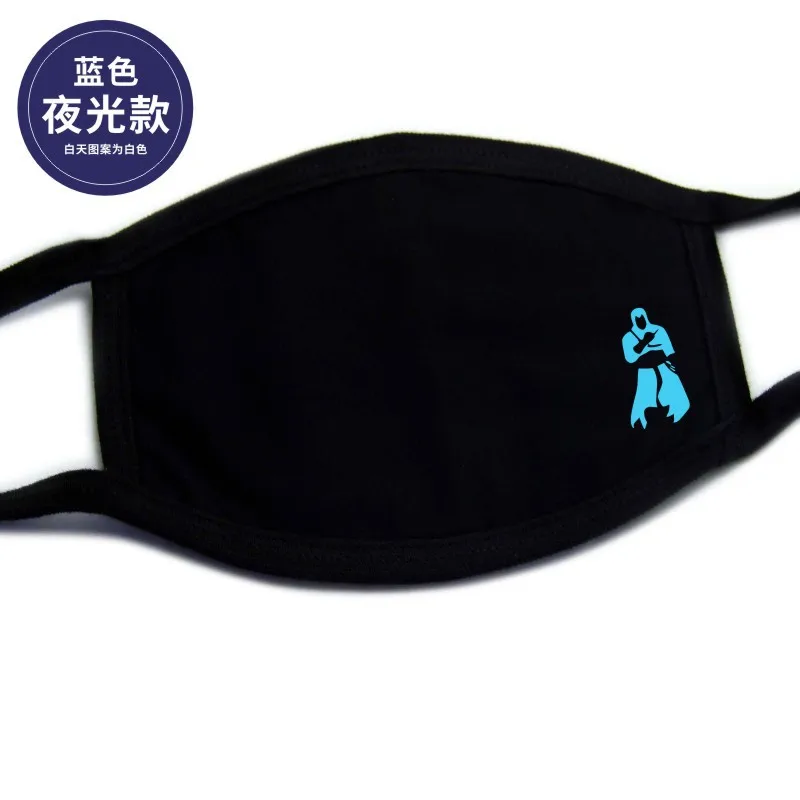 KZblack-5036 Assassin's Creed mask night lighting men's and women's autumn and winter animation game Tide cotton - Цвет: KZblack-5036