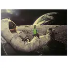 Металлический постер, Космический астронавт, питьевой Кокс, ретро крафт-бумага, украшение для дома и бара, настенные наклейки