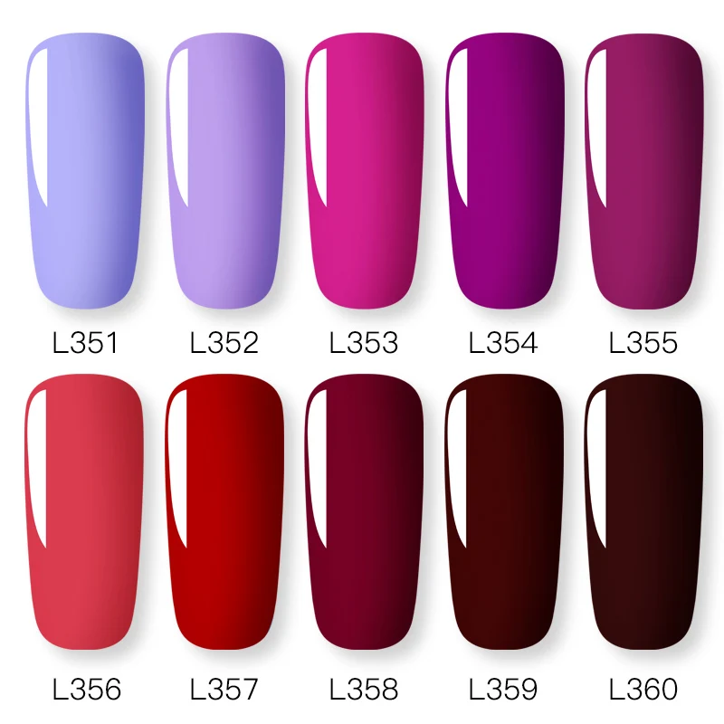 Senalay Gel Nail Polish Manicure Set 2/8/12Pcs 8ml Soak-off For Art Design LED/UV Lamp Base Top Coat | Красота и здоровье