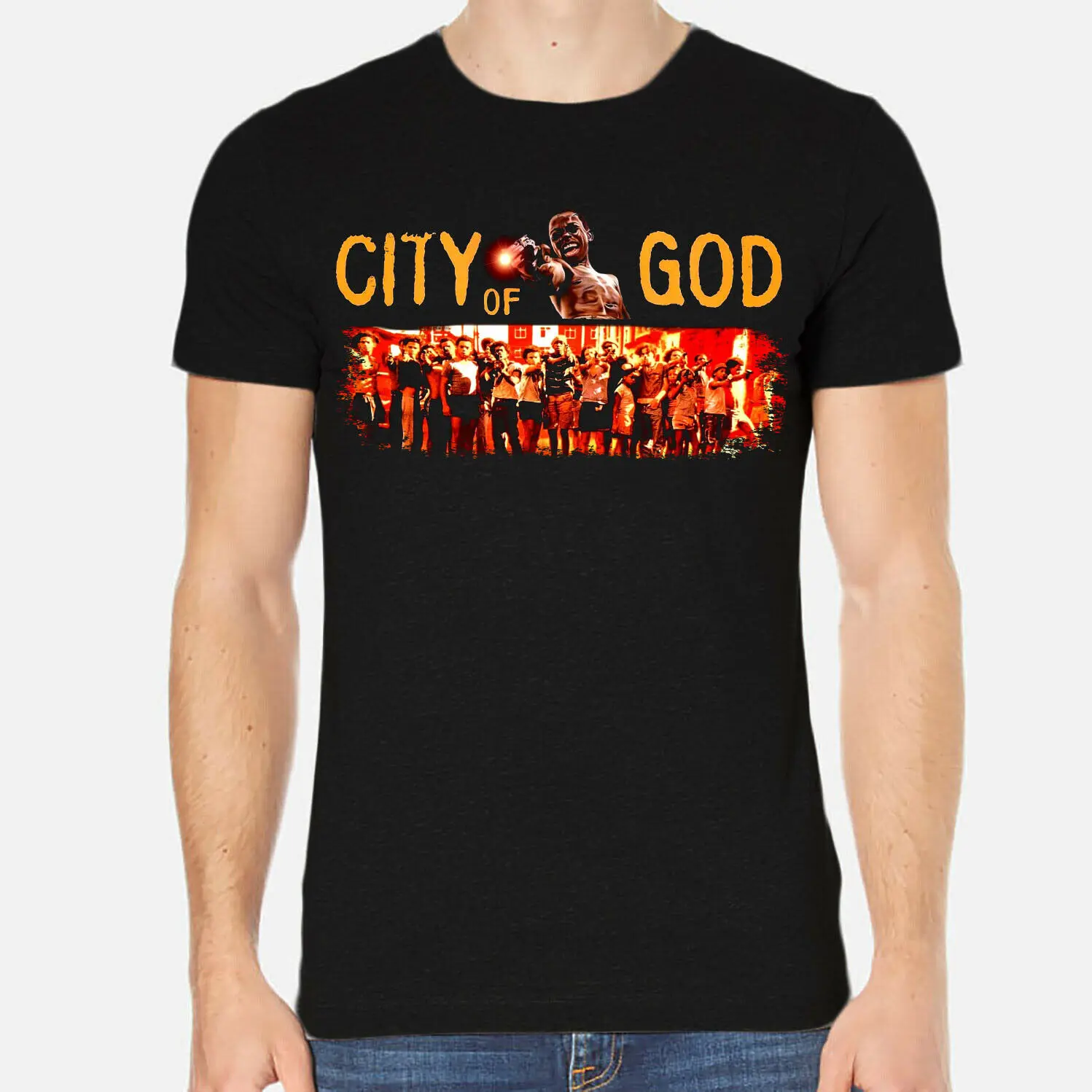 City of God Firmino Александр Родригес сеу Хорхе для мужчин футболка классная