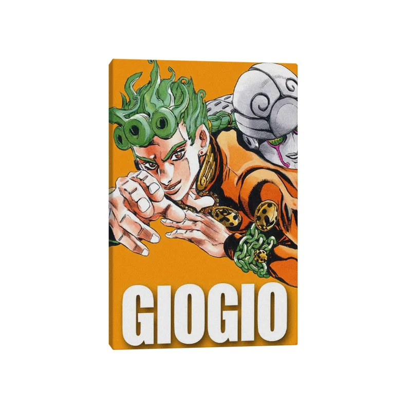 

Giorno Giovanna Vento Aureo JoJo's Bizarre anime Framed Wooden Frame Canvas poster Painting wall Art decor Decoration Prints
