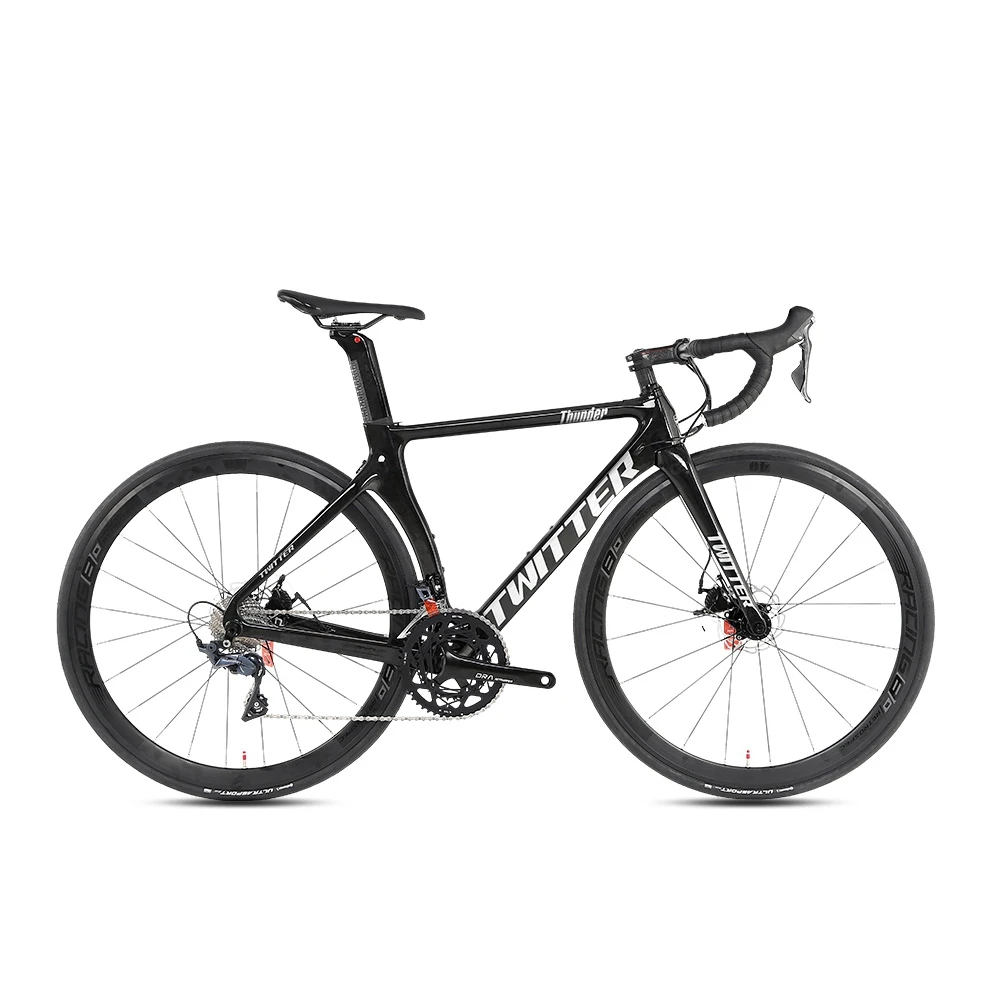 

TWITTER bicycle Thunder R3000-18Speed hydraulic disc brake carbon fiber road bike full700c bicicletas bicycle for men road bike