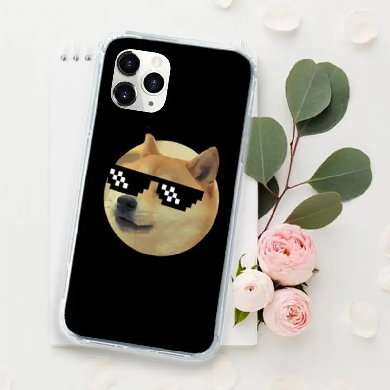 

Dogecoin Doge cute animal Phone Case for iPhone 11 12 pro XS MAX 8 7 6 6S Plus X 5S SE 2020 XR Luxury brand shell funda coque
