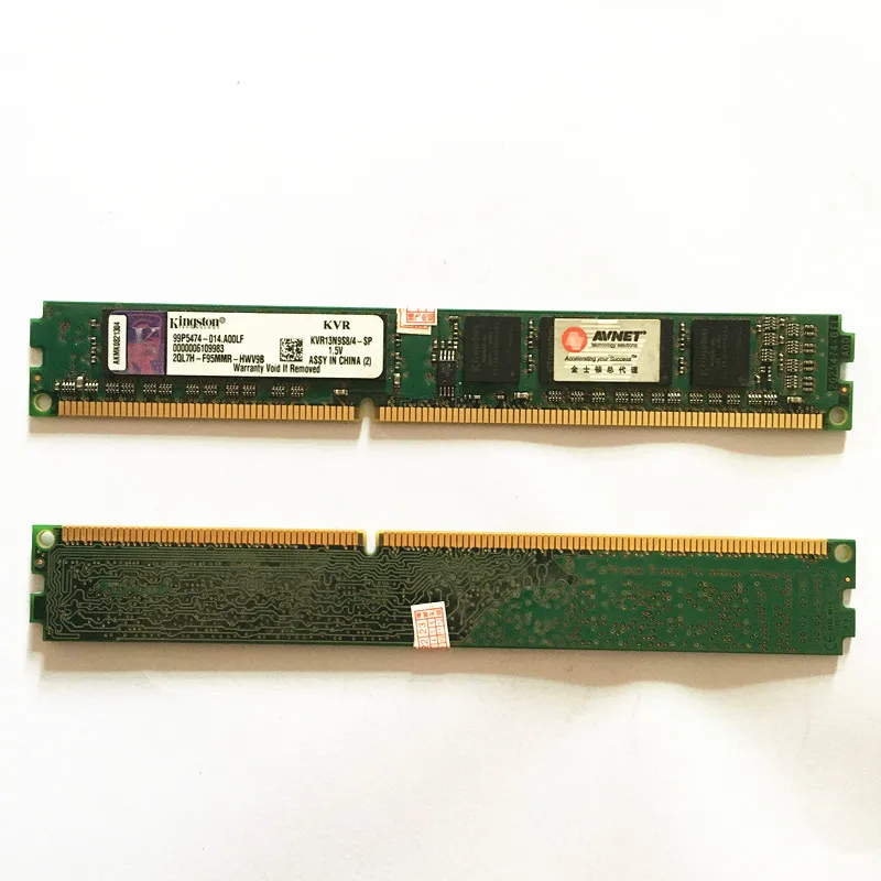 

Оперативная память Kingston ddr3 rams 4 Гб 1333 МГц KVR13N9S8/4 DDR3 4 Гб 1333 ОЗУ для настольного компьютера 1,5 в оригинальная оперативная память