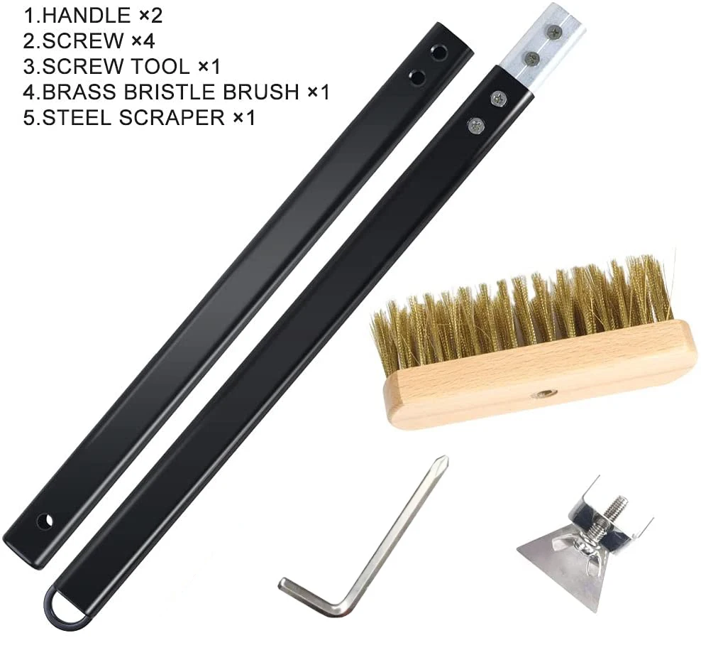 Кухонная печь для пиццы медная щетка латунный скребок домашний гриль 21 дюймовая