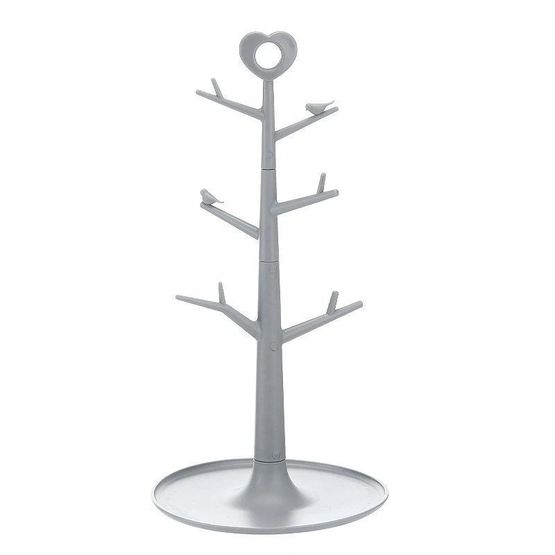 

6 Mugs Holder Creative Tree Cups Storage Hanging Stand Upside Down Drain Rack Storage Rack Jewelry Storage Rack