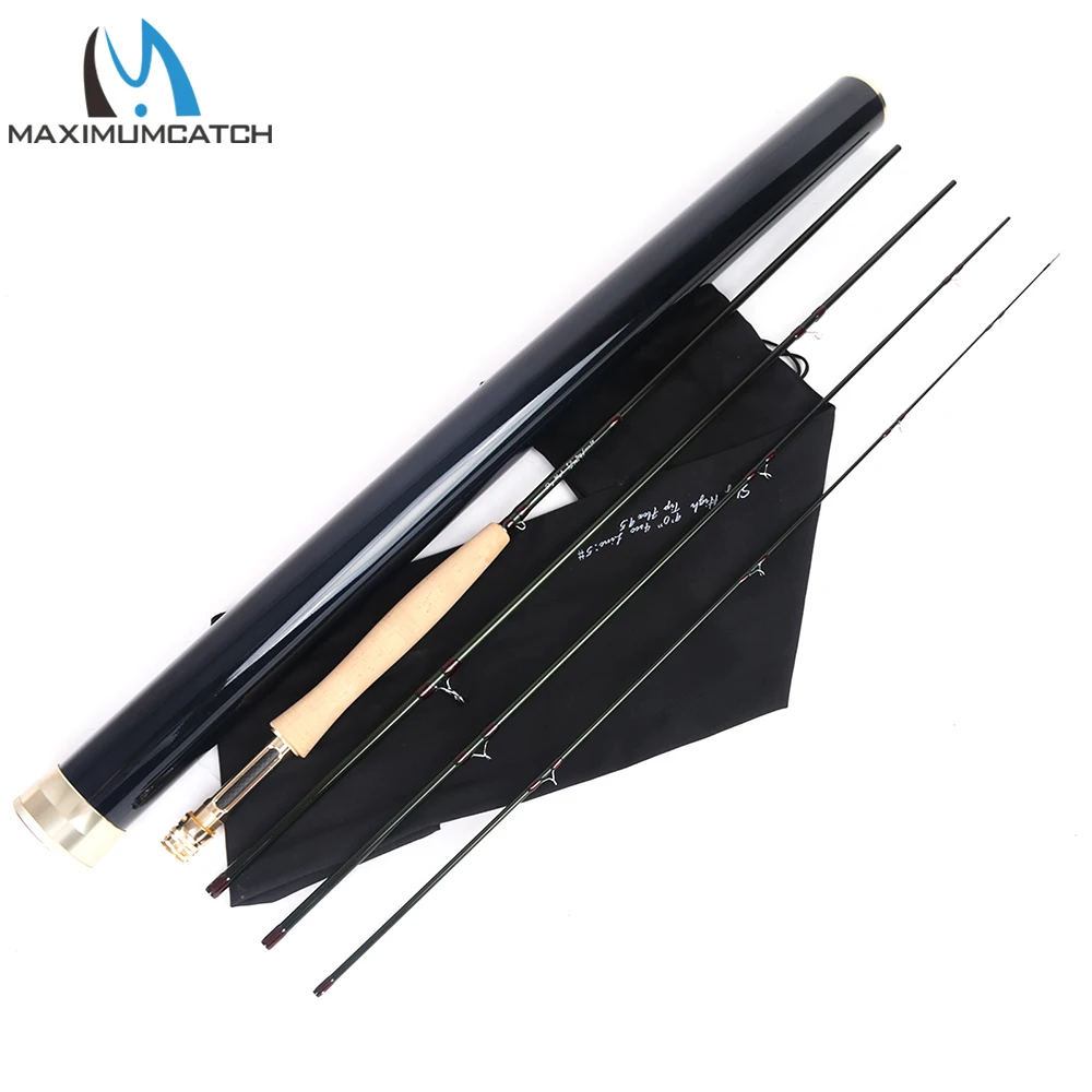 Maximumcatch Skyhigh 6 10ft 2 8wt 3 4 шт крючки для рыбалки Графитовая Удочка IM12 Toray (торэй) из