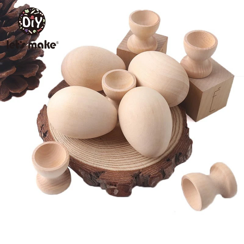 Большой деревянный подстаканник для яиц 63 мм 12 комплектов (24 шт.) сделай сам