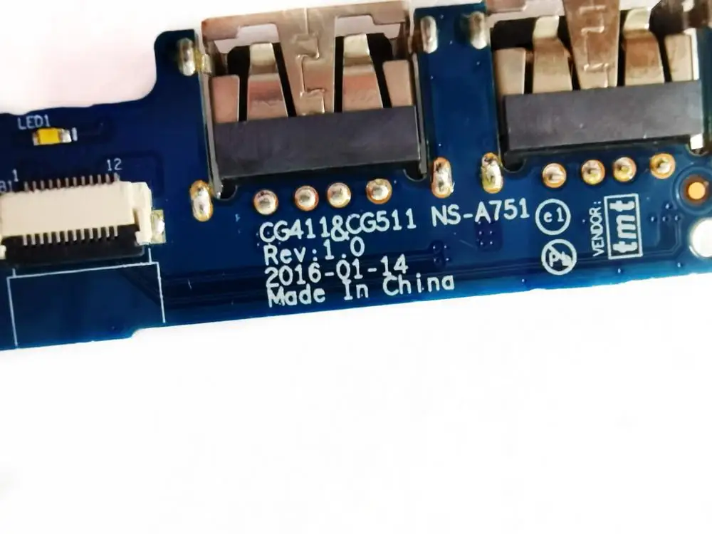 Оригинальная USB-плата для Lenovo 310-15ISK CG411 CG511 NS-A751 REV 1 0 проверка хорошая бесплатная