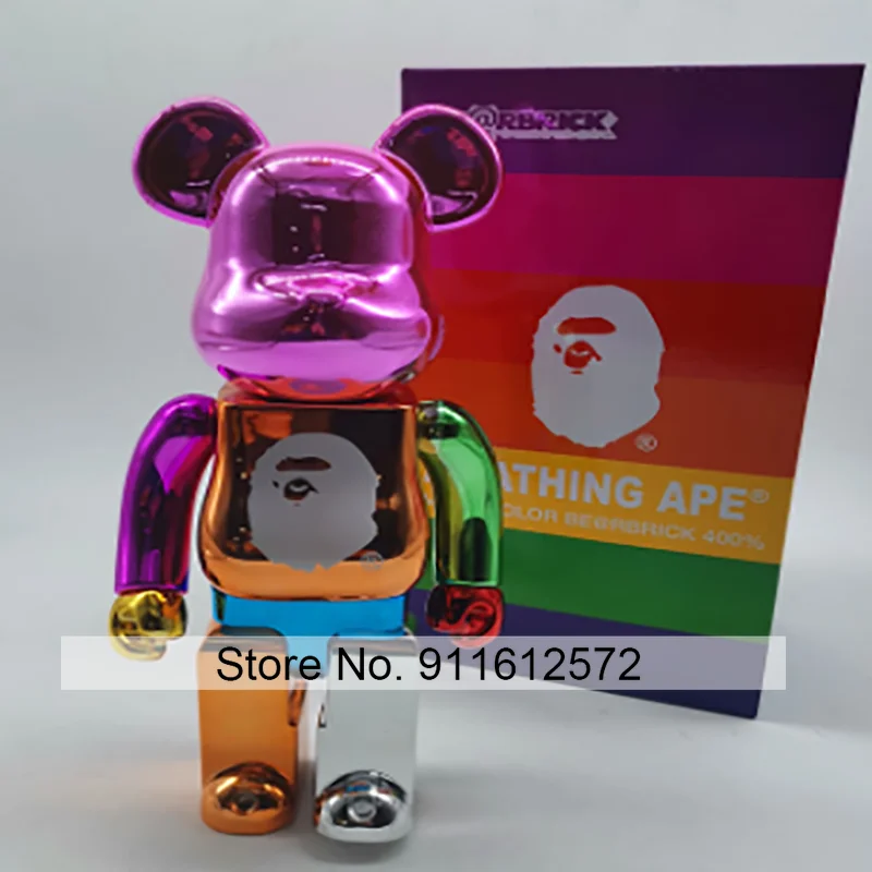 

Bearbricklys 28cm 400% Bear&bricklys Toy Blocks Bear Toy Action Toy Figures Garage Kits Dolls Kids Toys