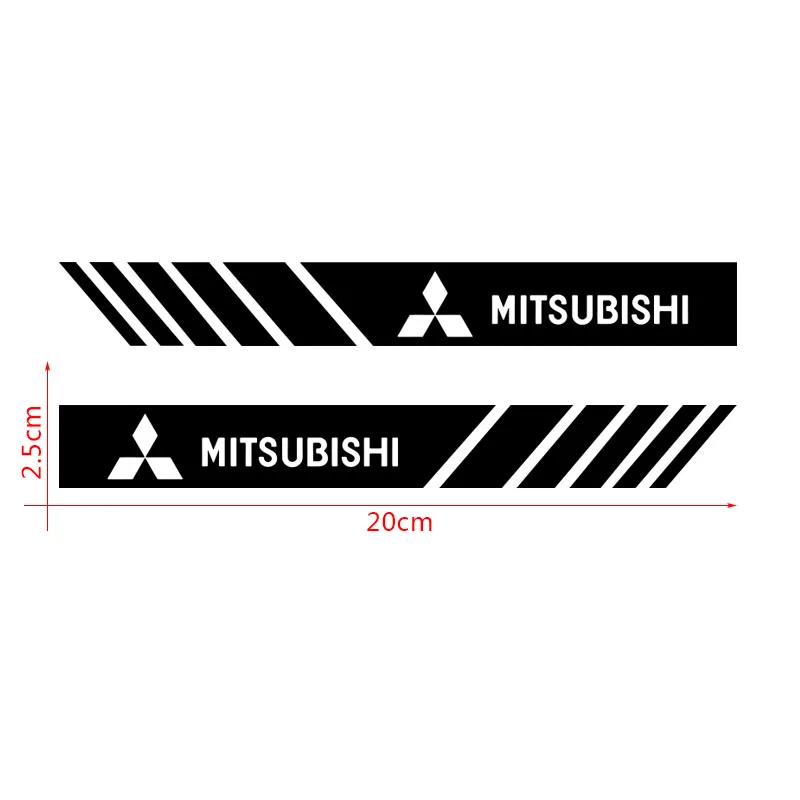 2 шт. автомобильные наклейки для Mitsubishi Asx Lancer Pajero 4 Outlander 3 Xl l200 EX10 X Colt | Автомобили и