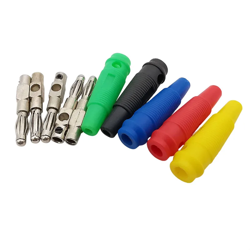 10/5/2 шт. Беспаечные боковые штабелируемые 4 мм банановый штекер соединитель