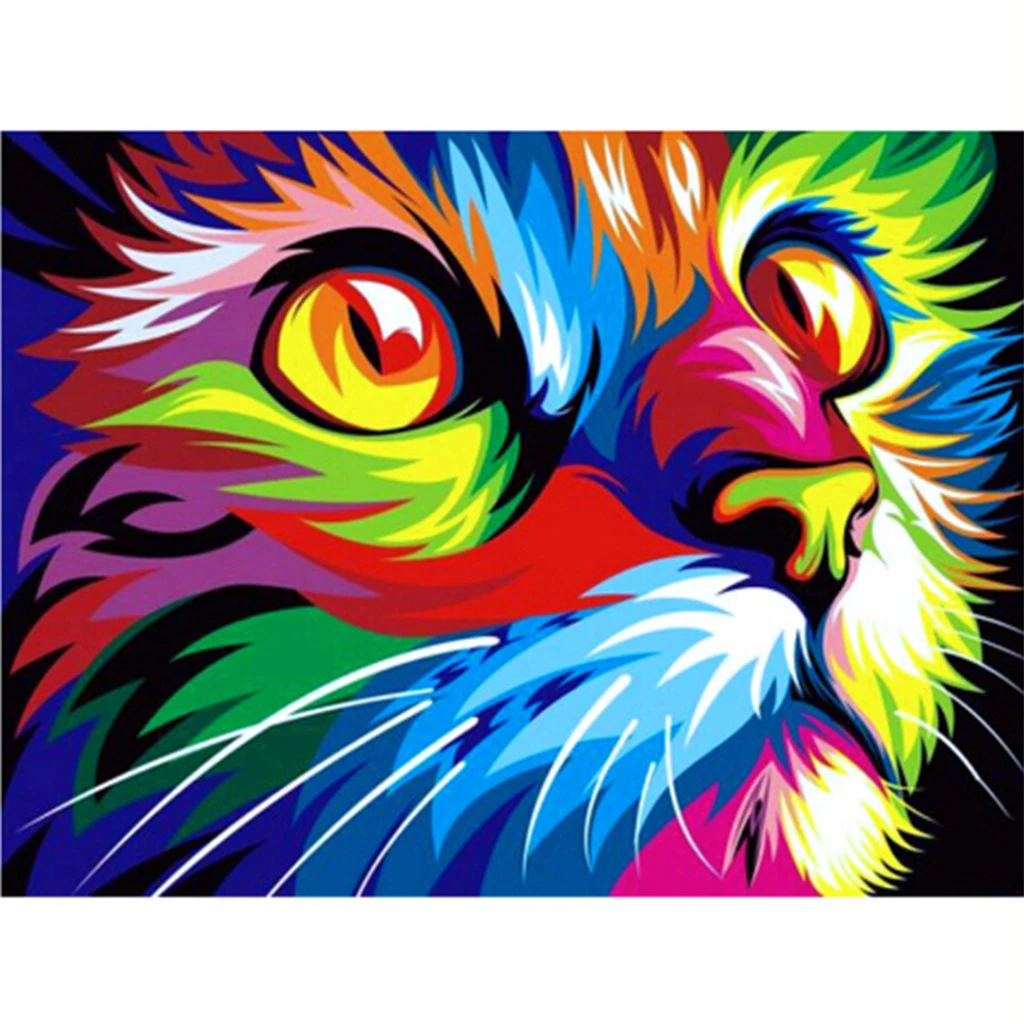 Animal Series 5D DIY алмазная живопись полная круглая дрель животный пейзаж мультфильм X