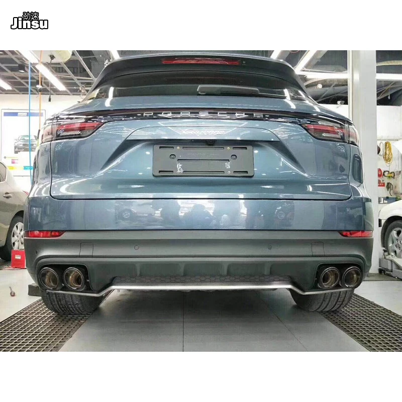 Хвост из углеродного волокна глушитель для выхлопной трубы для Porsche New Cayenne 959 Cayenne s turbo GTS глушители из нержавеющей стали