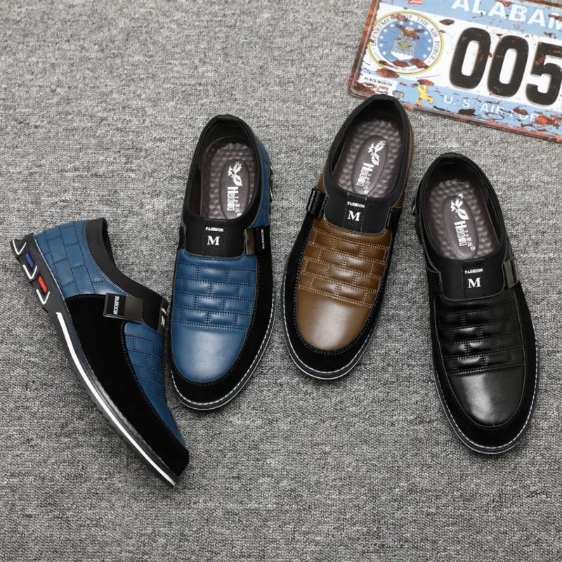 

Plus Size 38-48 Mens Genuine Leather Shoes Luxury Formal Business Loafers Moccasins Breathable Slip on Driving Shoe Fashion
