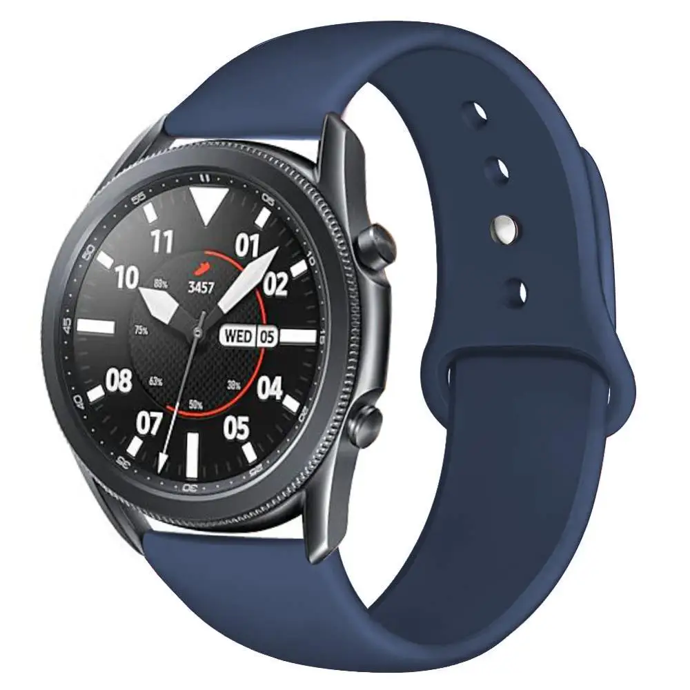 Ремешок 20/22 мм для Huawei wtach GT 2/2e 42/46 Samsung Gear S3/S2/спортивный силиконовый браслет Galaxy