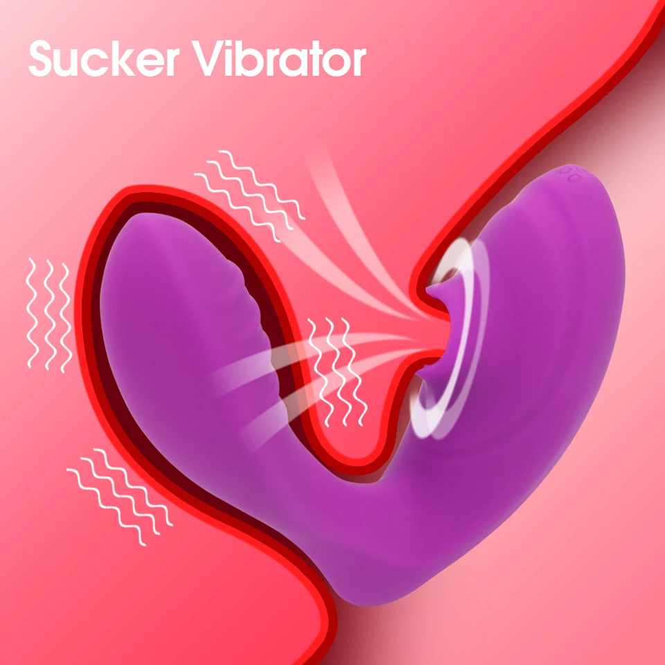 Эротические секс-игрушки присоска на Клитор Вибратор 10 скоростей оральный