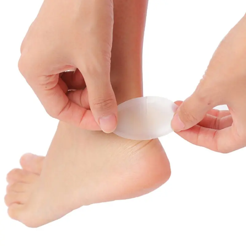 

4 Pcs Heel Anti-wearing Heel Sticker Adhesive Hydrocolloid Gel Blister Plaster Pedicure Patch Silicone Gel Soft Heel Sticker