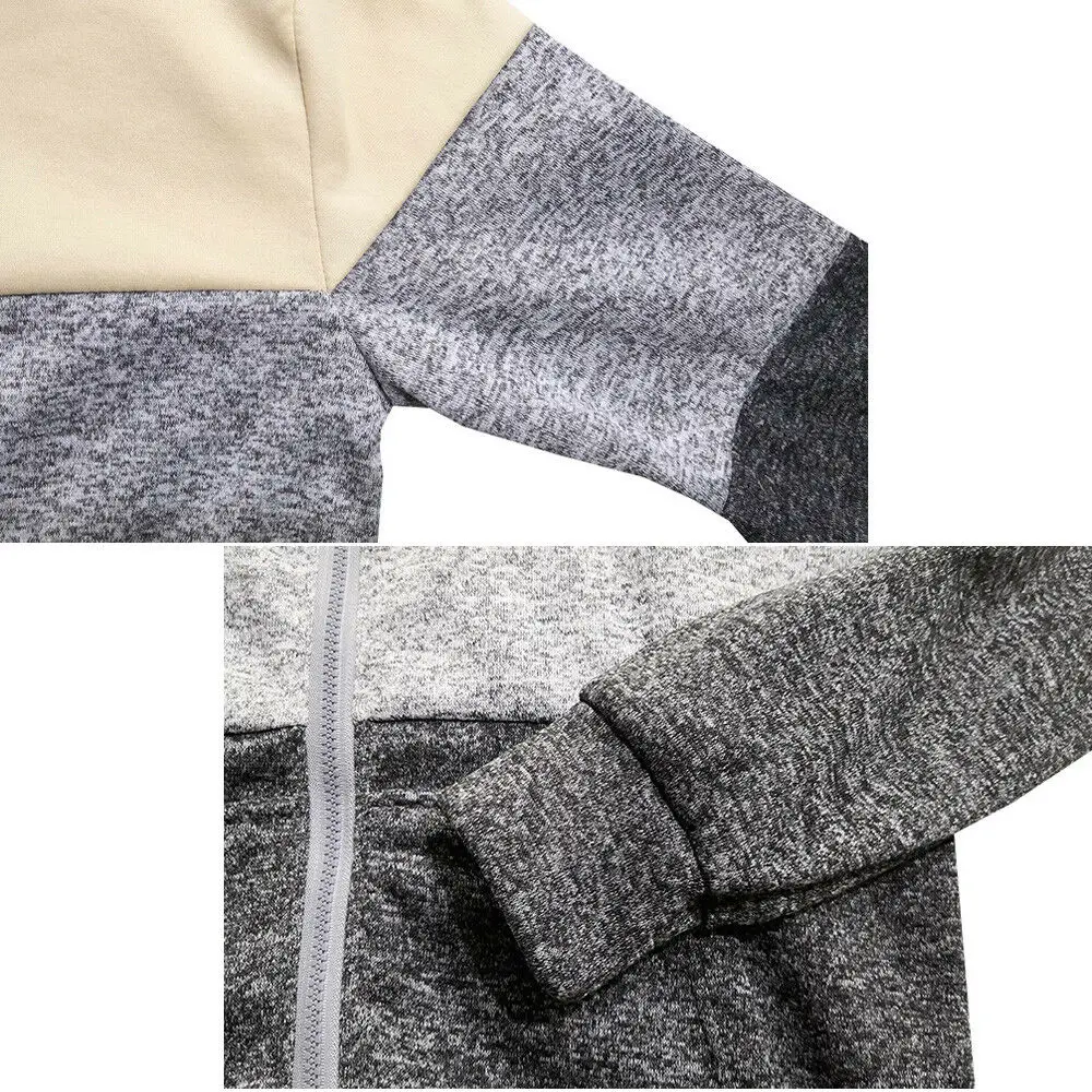 Новейший мужской повседневный эластичный свитер на молнии пальто верхняя одежда