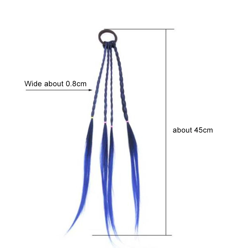 

Fake Braid Hair Headband Gradient Synthetic Natural Braiding Hair Hair Clip 45cm Long for Girls Hair Ornaments Hair Accessories