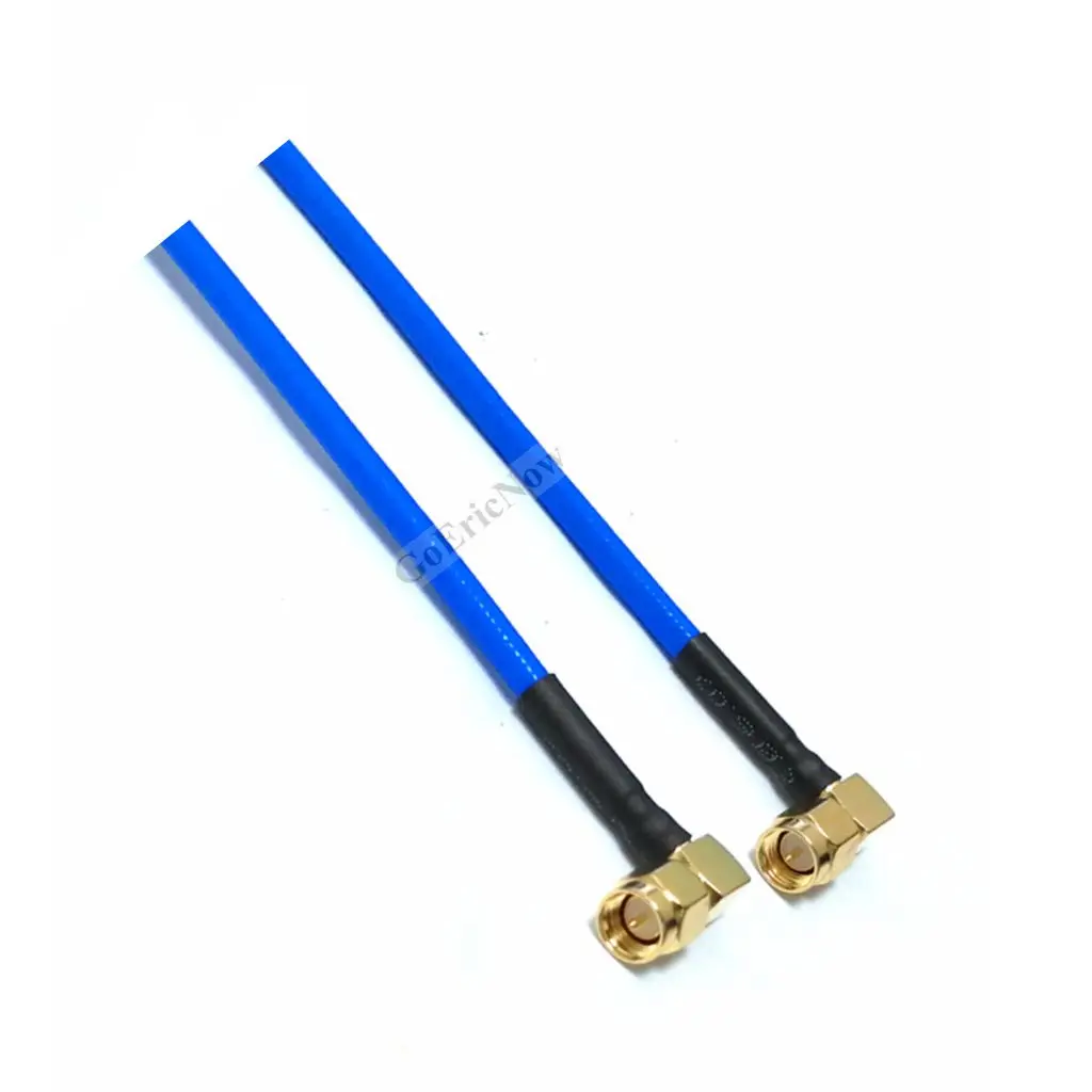 5 шт. RF белый/синий отрезок прямоугольный SMA штекер на Полужесткий кабель-адаптер