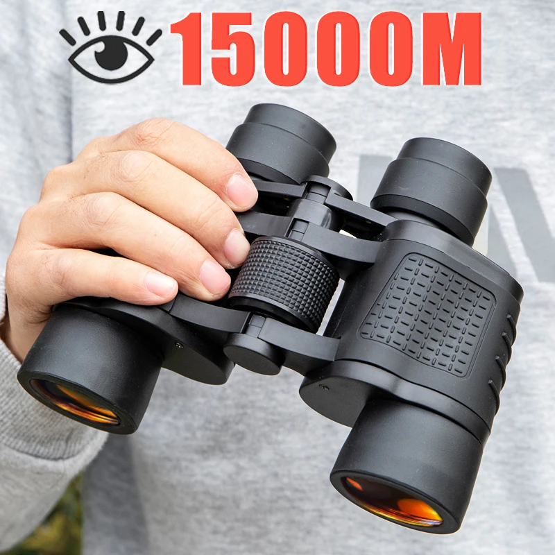 

Binoculars 80X80 Long Range 15000m HD High Power Telescope Optical Glass lens Low light night vision for Hunting Sports scope