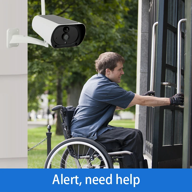 

4G Solar Camera Outdoor Surveillance 1080P PIR IP66 WaterProof Solar Panels Power Charging Infrared Night Vision Two Way Audio