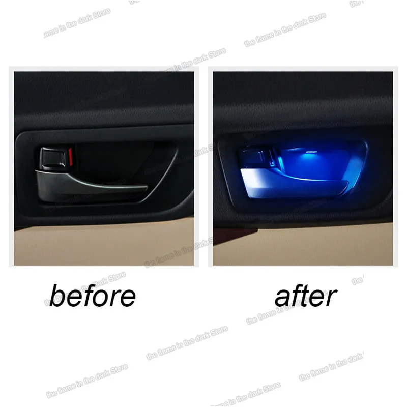 Lsrtw2017 led машинные дверные атмосферу светильник для toyota highlander 2013 2014 2015 2016 2017 2018 2019