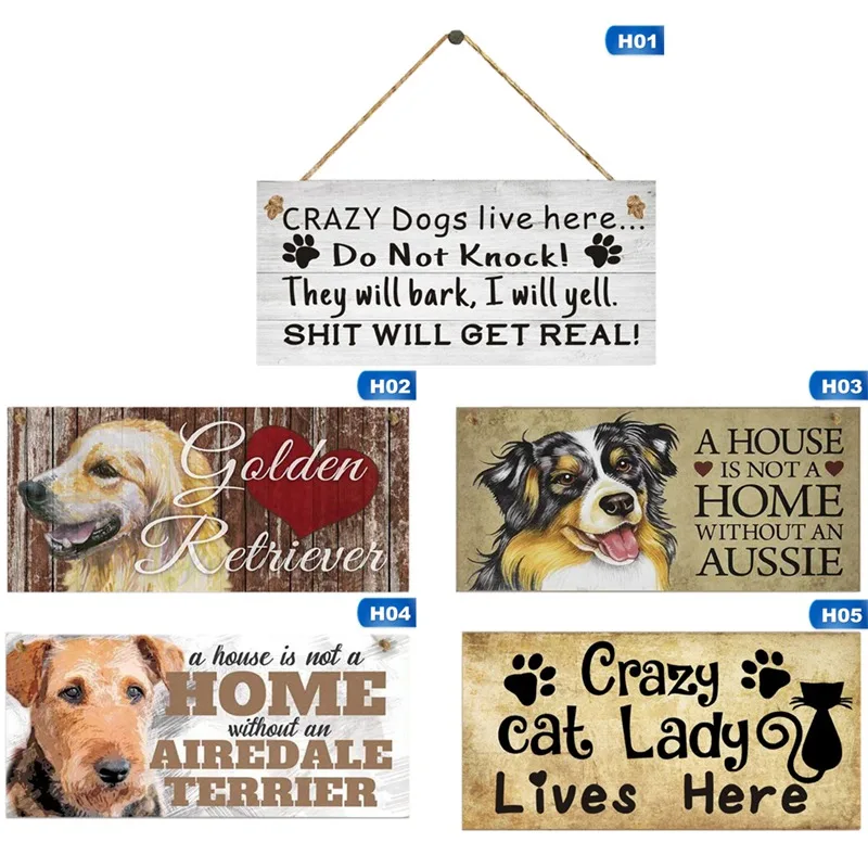 Собачьи бирки прямоугольная деревянная бирка для домашних животных аксессуары