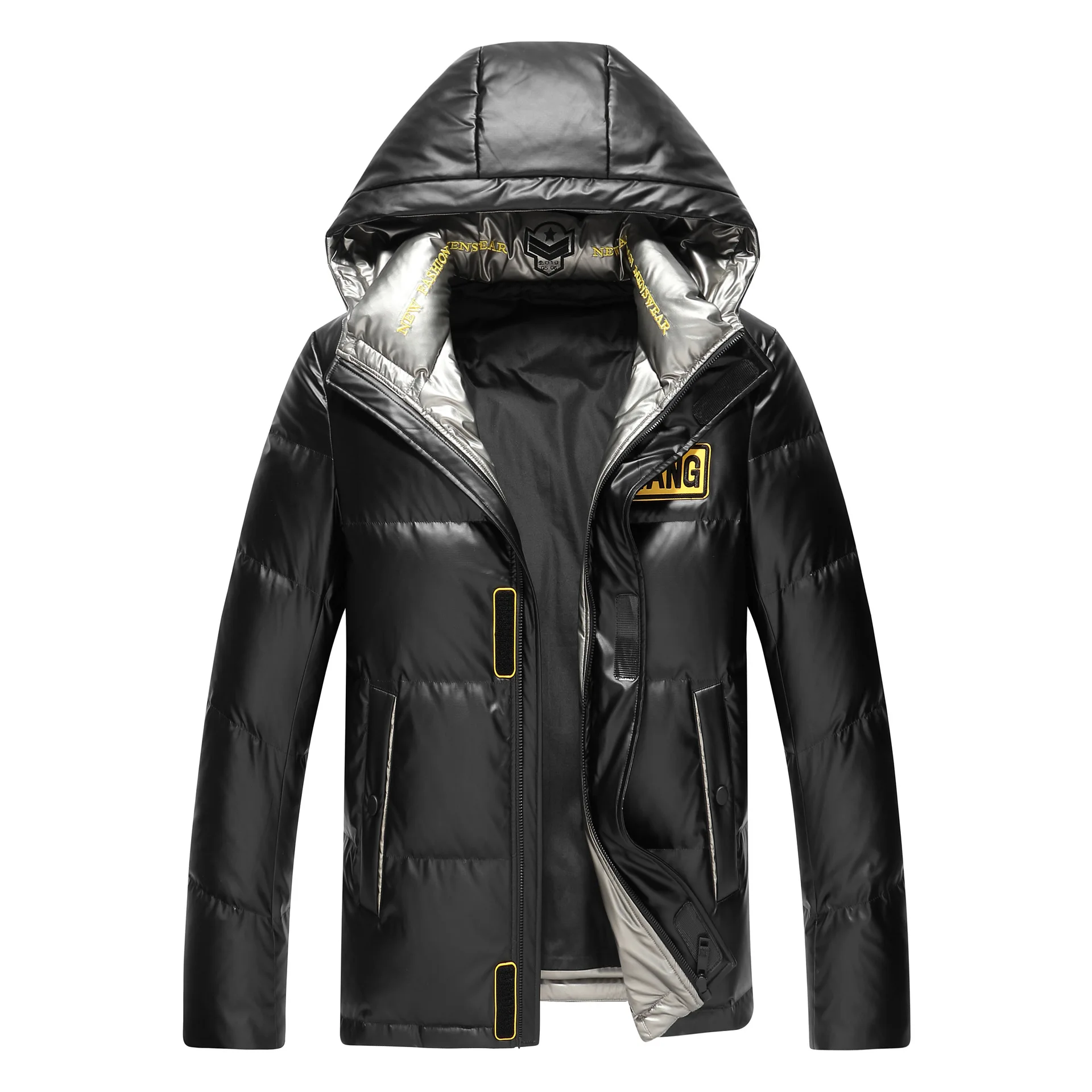

jacket Down male 2020 new hot style hooded popular shiny white duck down 90 winter coats young handsome