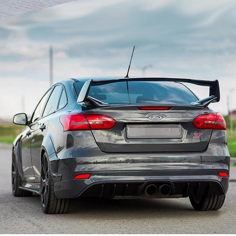 Для Ford Focus спойлер 2015 2016 2017 высококачественный abs пластиковый Неокрашенный задний