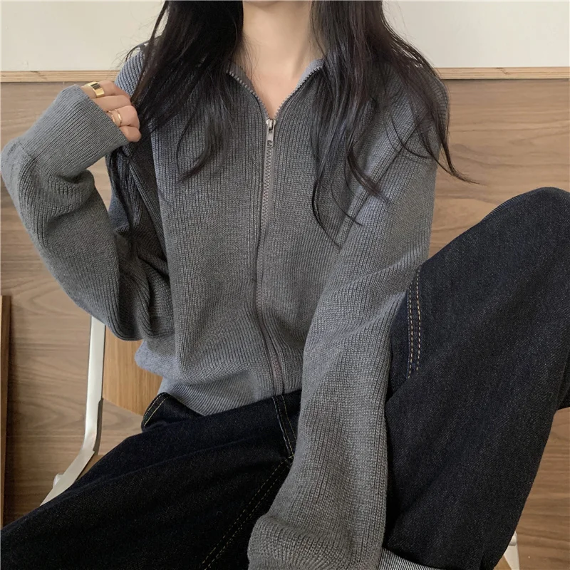 

Sweater Women's Autumn and Winter Loose Korean Lazy Style 2021 New Fashion Age Reduction Foreign Style High Neck Long Sleeve
