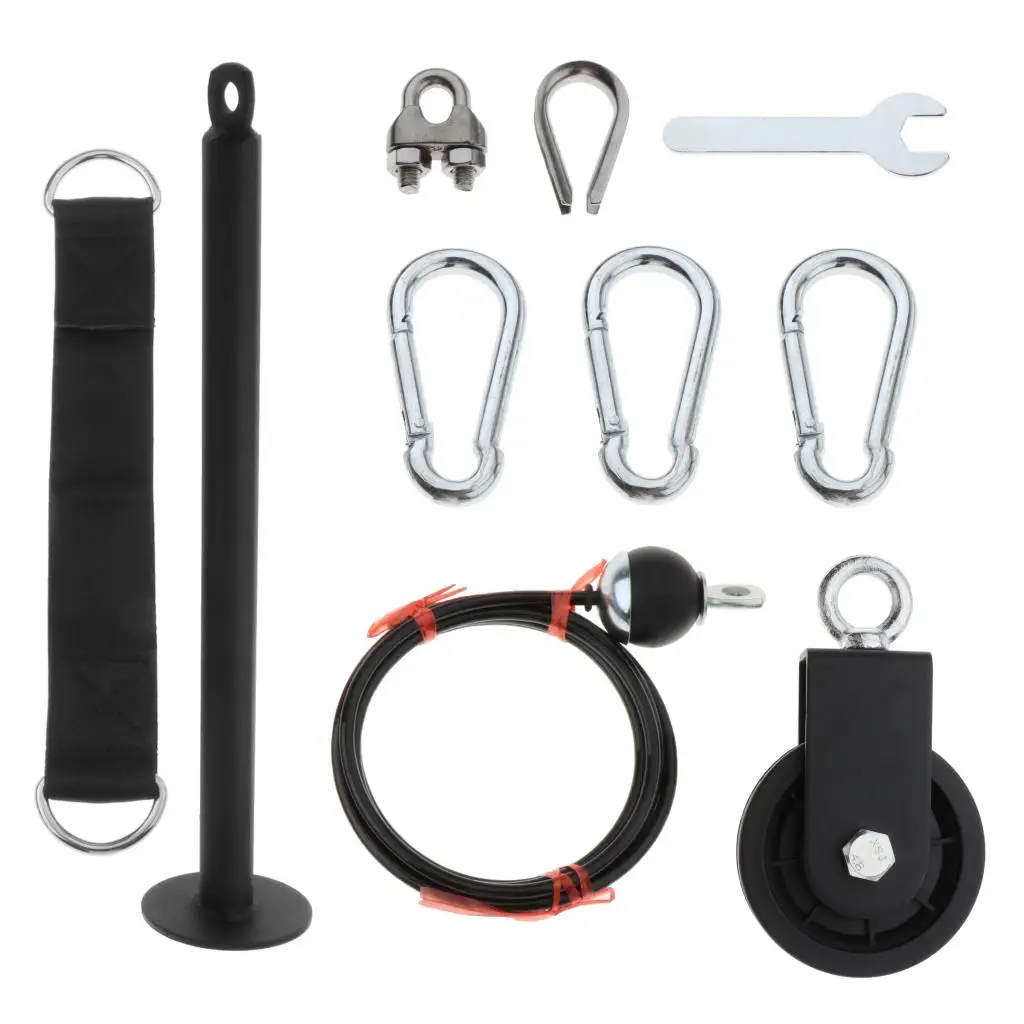 

Pulley Cable Machine Home Gym LAT System DIY Fittings, Biceps Triceps Trainer,