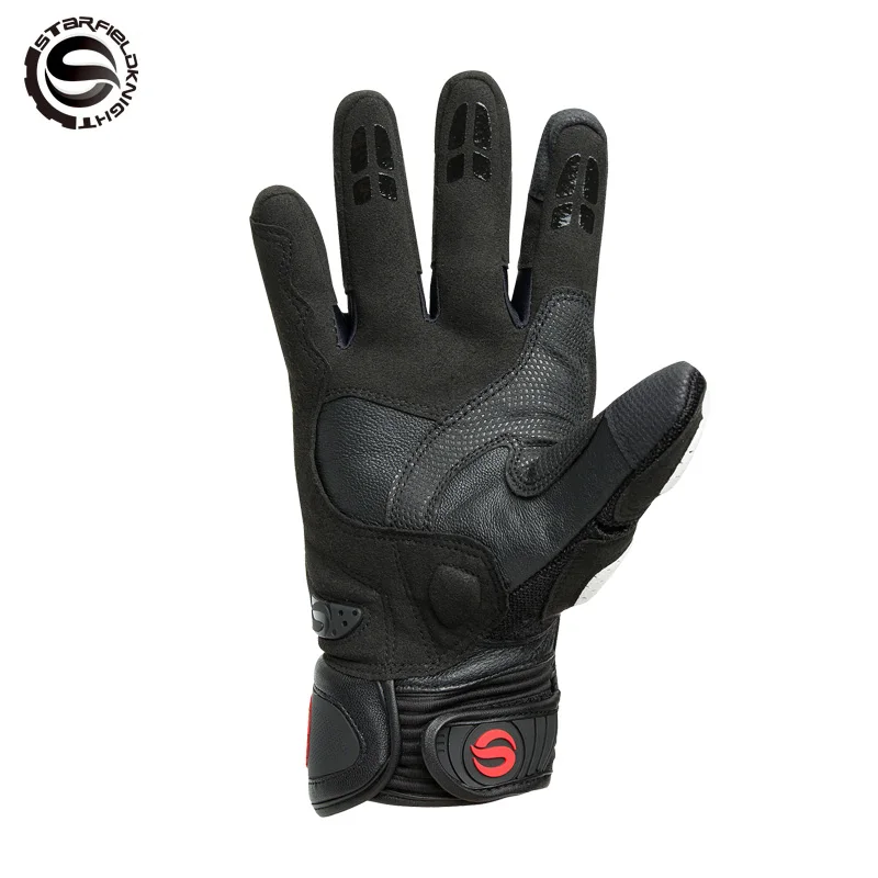 SKG522 дышащая сетка из углеродного волокна с короткими рукавами перчатки для