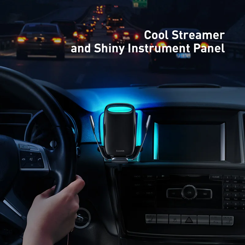 Автомобильный держатель для телефона Baseus 15 Вт Беспроводное зарядное устройство