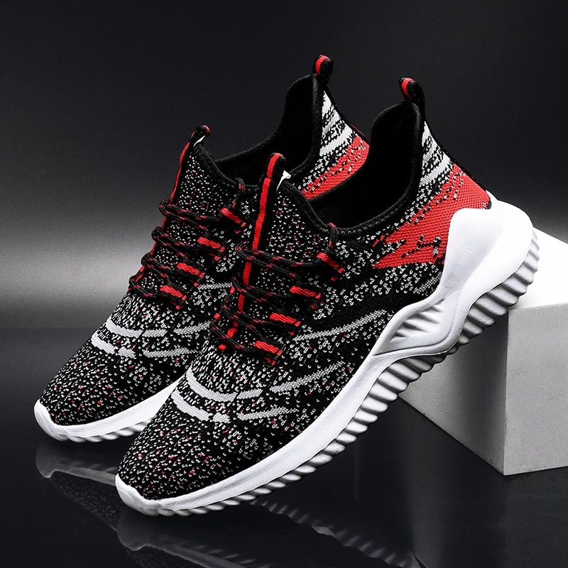 

SKRENEDS 2019 New Men Casual Shoes Lace up Men Shoes Lightweight Comfortable Breathable Walking Sneakers