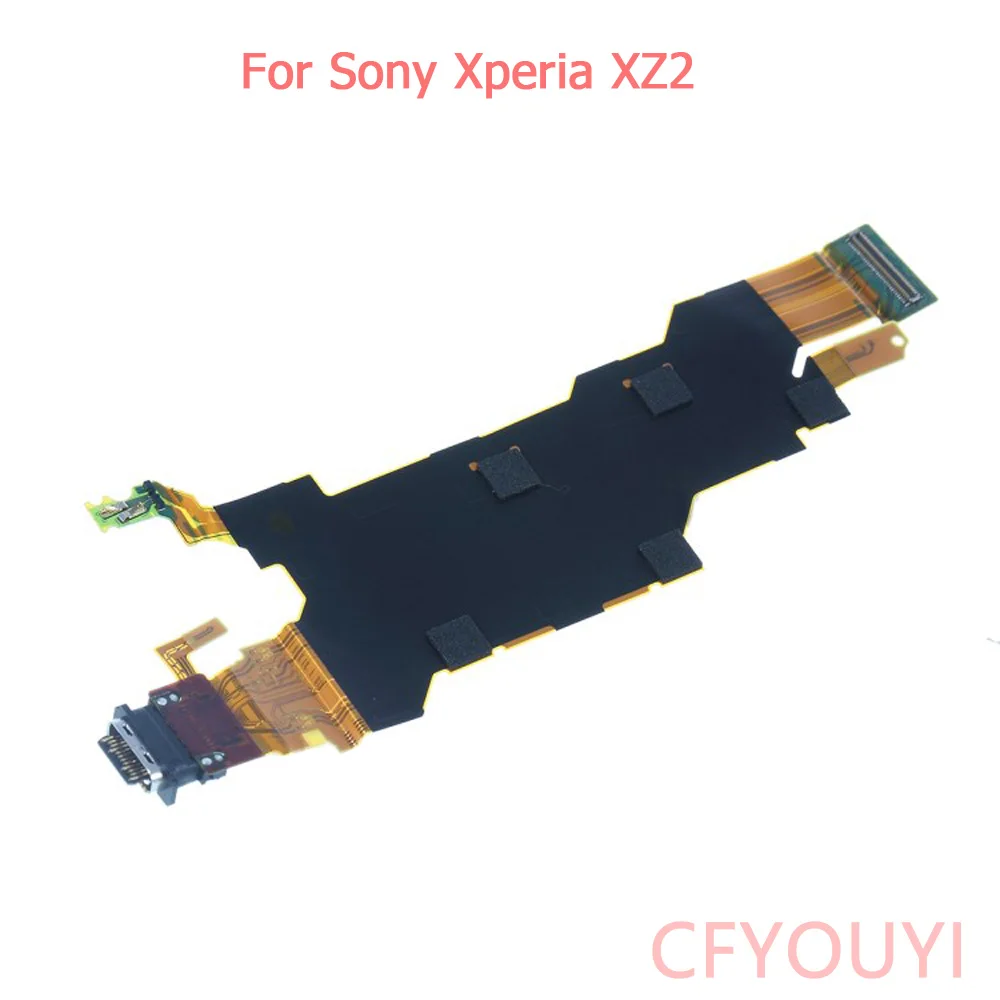 Для Sony Xperia XZ2 USB док разъем зарядный порт гибкий кабель|Шлейфы для мобильных