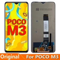 original 6 53 for xiaomi poco m3 lcd display screen touch panel digitizer m2010j19cg m2010j19ct lcd for poco m3 pro lcd