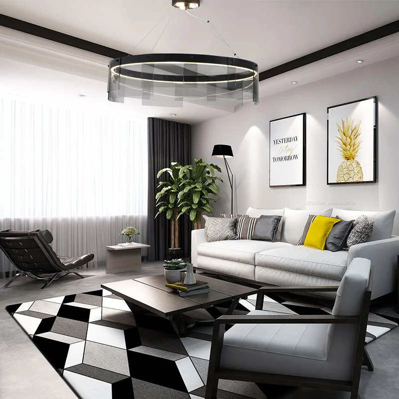 

Nordic Minimalist Villa Living Room Art Light Luxury After Modern Personality Creative Restaurant Designer Room Hanging Lamps