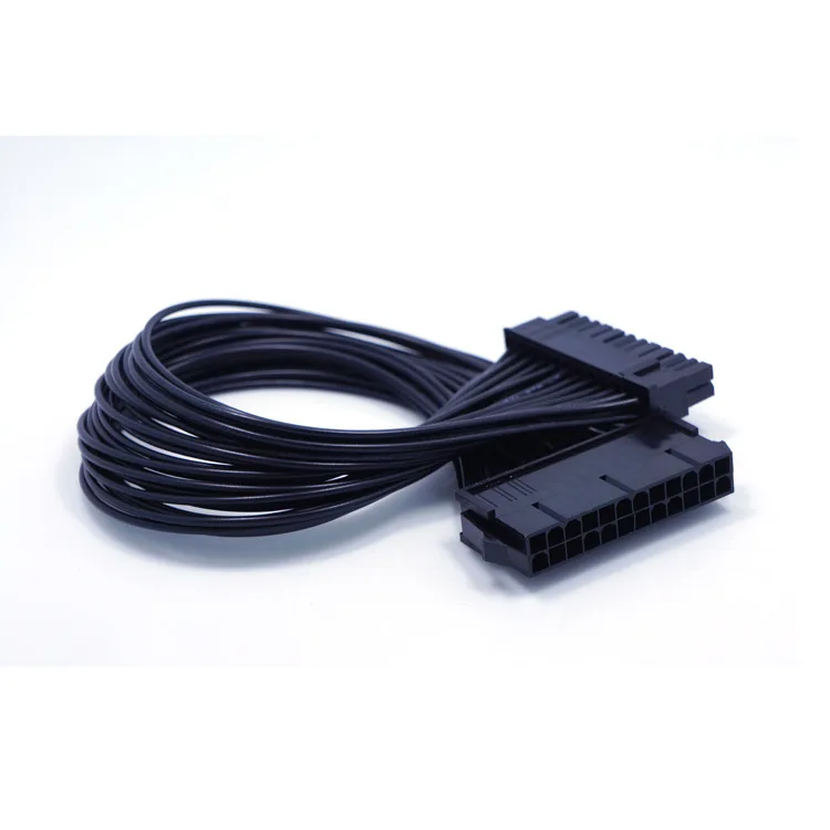 18AWG ATX 24(20 + 4) контактный гнездовой блок питания штекер-гнездо 24Pin Удлинительный