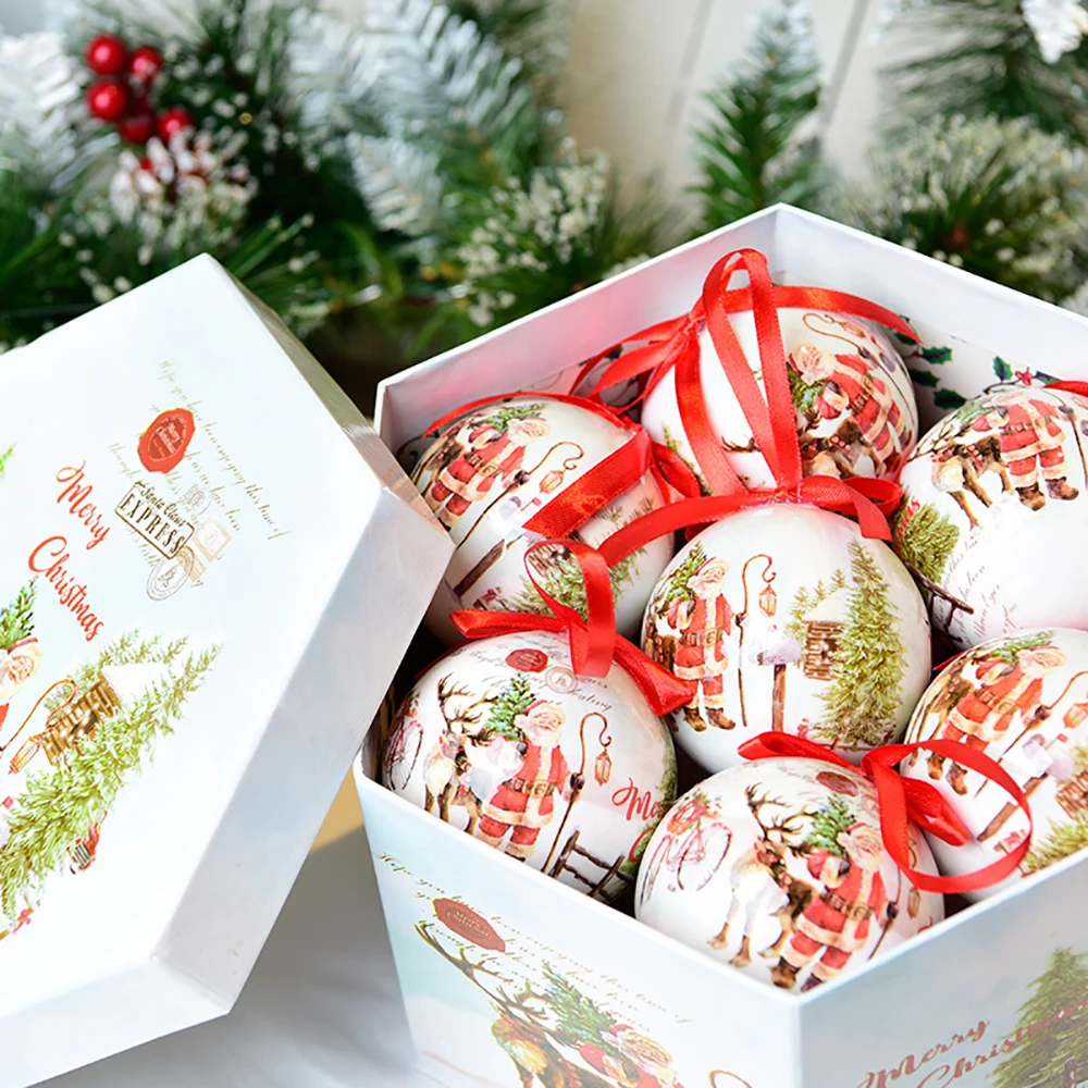 

14 шт., Рождественские шары для творчества, рождевечерние, Рождественская елка, подвесные модели, подарок на Новый год, Рождество, Eazy Hang