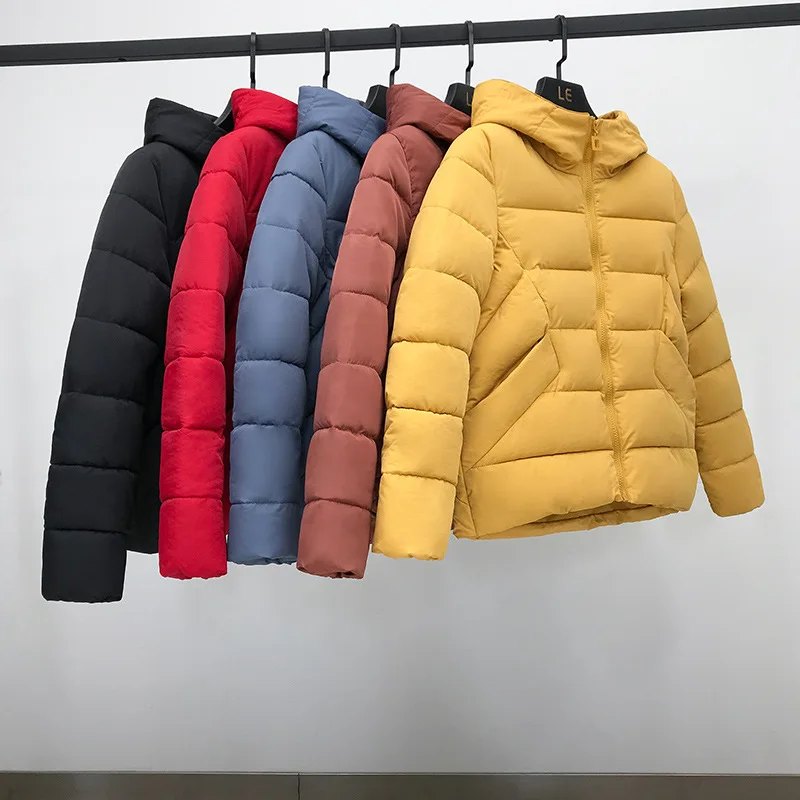 Теплая стеганая куртка зимние парки для женщин плотное пальто женские хлопковые